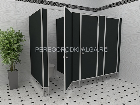Изображение Сантехнические туалетные перегородки Бизнес (3 кабины) 